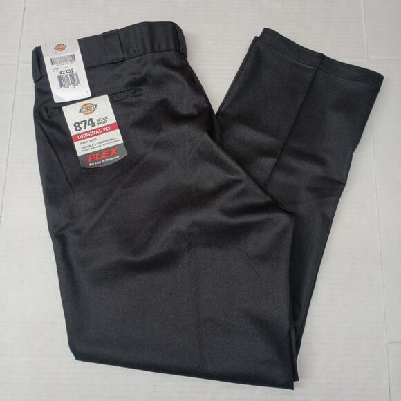Dickies Black Flex Chinos - Picture 1 of 7
